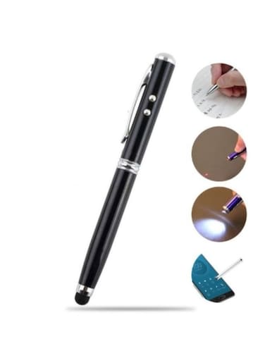 EasyLife 4-In-1 Capacitive Touch Screen Pens With LED Light And Laser Pointer Multifunction Digital Writing Drawing Pen For Tablet Smartphone