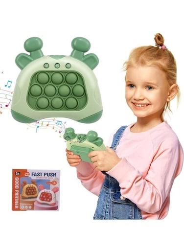 EasyLife Quick Push Game, 80 Level Pop It Fidget Electronic Sensor Game, Silicone Toy For Boys Girls, Unique Puzzle Pop Bubble Game Gift For Children And Adults