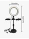 EasyLife Selfie Ring Light With Mobile Phone Stand Angle Height Adjustable Mobile Stand Bracket Phone Holder
