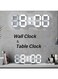 EasyLife LED Digital Desk Clock, Table Wall Clocks 9.7" Brightness Adjustable Desktop Alarm Clock For Office Home Living Room