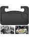 EasyLife 2-In-1 Auto Steering Wheel Desk Vehicle Seat Table Mount For Food Eating Laptop Tablet iPad Notebook Car Traveling Table Suitable For Most Vehicles