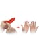 EasyLife Magic Trick Fingers Fake Fingers Soft Thumb Tips Stage Show Prop Prank Toy With Red Silk Training Cloth