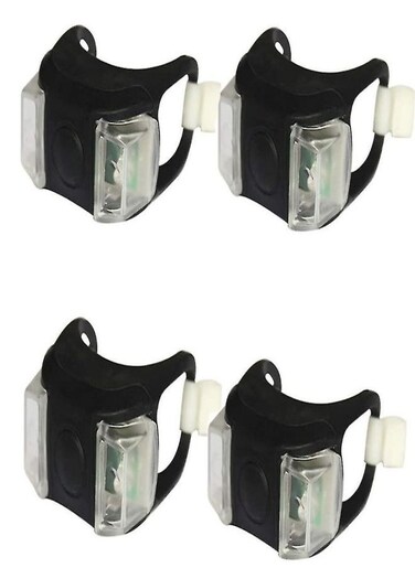 EasyLife 4 Pieces Bike Night Riding Caution Light Outdoor Cycling With 3 Lighting Mode