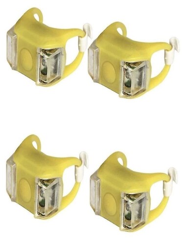 EasyLife 4 Pieces Bicycle Safety Lighting LED Light Lamp Flashlight Bike