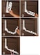 EasyLife Folding Door Hanger, Clothes Rail For Doors, Modern And Compact Folding Function