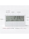 EasyLife Digital Clock LCD Temperature Humidity Digital Clocks Bedside With Date And Alarm
