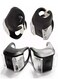 EasyLife 4 Pieces Bright Bike Lights Front Headlight Rear LED Tail Light With 3 Lightning Modes