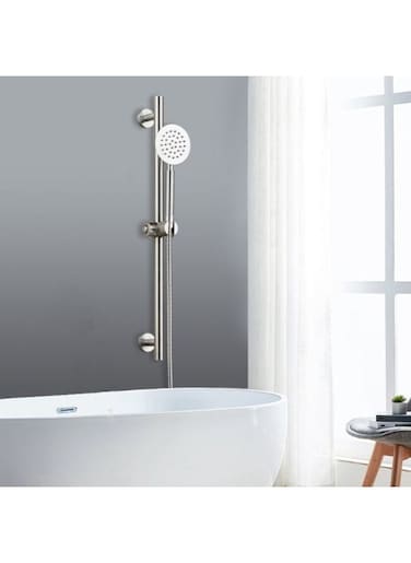 EasyLife 304 Stainless Steel Bathroom Shower Set With Wall-Mounted High-Pole And Shower Head For Bathroom