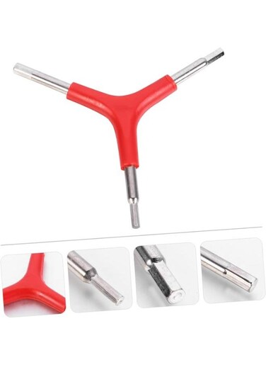 EasyLife Three-Prong Wrench Torque Wrenches Internal Hex Wrench Bicycle Repair Wrench 3-Way Hex Wrench Appendix Sleeve Travel Wrench Steel