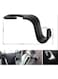 EasyLife 4 Pieces Car Seat Headrest Hooks Universal Car Back Seat Organizer Hanger Storage Hook Black For Handbag, Purse, Grocery Bags