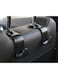 EasyLife 4 Pieces Car Seat Headrest Hooks Universal Car Back Seat Organizer Hanger Storage Hook Black For Handbag, Purse, Grocery Bags