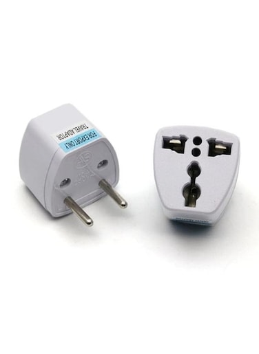 EasyLife 2 Pieces Universal Travel Power Adapter AC Power Plug Adapter
