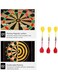 EasyLife Magnetic Dart Board Darts Double Sided Rollup Flocking Dartboards Darts Plate Of Safety Dart Safety Game Board For Indoor/Outdoor With 6 Darts