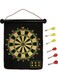 EasyLife Magnetic Dart Board Darts Double Sided Rollup Flocking Dartboards Darts Plate Of Safety Dart Safety Game Board For Indoor/Outdoor With 6 Darts