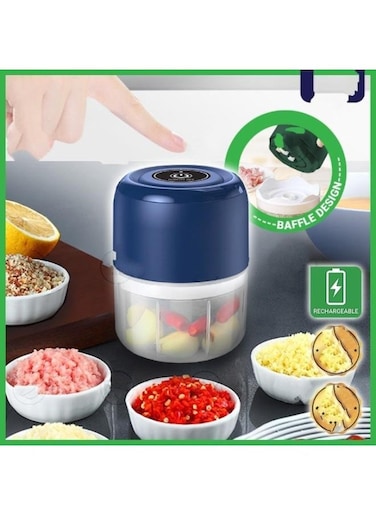 EasyLife Garlic Mincer Electric Masher Garlic Grinder Wireless Mini Crusher Chopper USB Charging Shredder Mashed Garlic Ginger Fresh Pepper Grinder