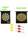 EasyLife Double Sided Professional Dart Boards For Adults And Kids, Man Cave Stuff Outdoor Game With 6 Steel Tip Darts, Indoor Leisure Sport In Office, Family