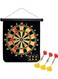 EasyLife Double Sided Professional Dart Boards For Adults And Kids, Man Cave Stuff Outdoor Game With 6 Steel Tip Darts, Indoor Leisure Sport In Office, Family