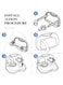 EasyLife Foldable Car Back Seat Food Table Desk Organizer