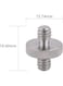 EasyLife 6 Pieces 1/4" Male To 1/4" Male Threaded Screw Adapter Tripod Screw Adapter Double Head Stud Converter Compatible With Camera Cage Mono pod Ball head Light Stand
