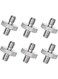 EasyLife 6 Pieces 1/4" Male To 1/4" Male Threaded Screw Adapter Tripod Screw Adapter Double Head Stud Converter Compatible With Camera Cage Mono pod Ball head Light Stand