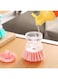 EasyLife Pressing Dish Brush With Dispenser Liquid Filling Pan Brushes
