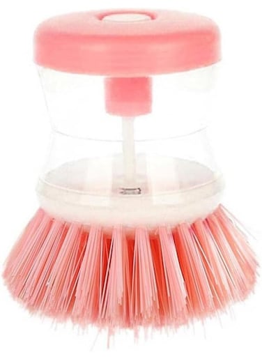 EasyLife Pressing Dish Brush With Dispenser Liquid Filling Pan Brushes