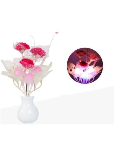 EasyLife Light Sensor Control LED Lamp Mushroom Flower Nightlight For Home Decor No: 02