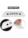 EasyLife 4 Pieces Reflective Car Door Open Warning, Collision Warning Decals Sticker