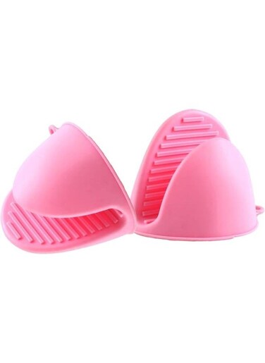 EasyLife 2 Pieces Heat Resistant Gloves Clips Insulation Non-Stick Anti-Slip Pot Bowel Holder Clip