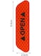EasyLife 4 Pieces Car Door Stickers Warning Mark Reflective Tape Auto Exterior Accessories Open Sign Safety Reflective Strip