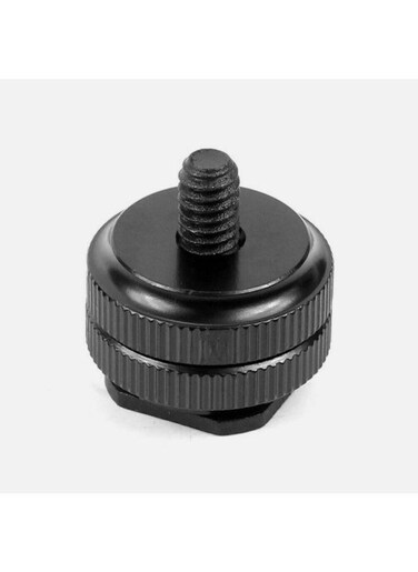 EasyLife Aluminum Alloy 1/4" Standard Screw Head Adapter With Double Nut For DSLR Camera