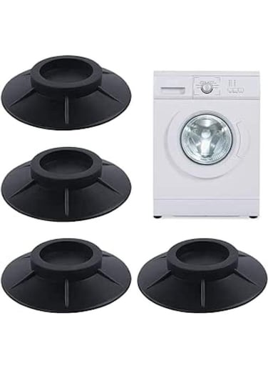 EasyLife 4 Pieces Anti Vibrant Rubber Feet Damper Pads, Anti Vibration Mat For Washing Machine And Dryer, Washing Machine Feet Pad