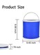EasyLife 2 Pieces Multi-Purpose Folding Bucket Storage Or Hauling Of Water For Outdoor
