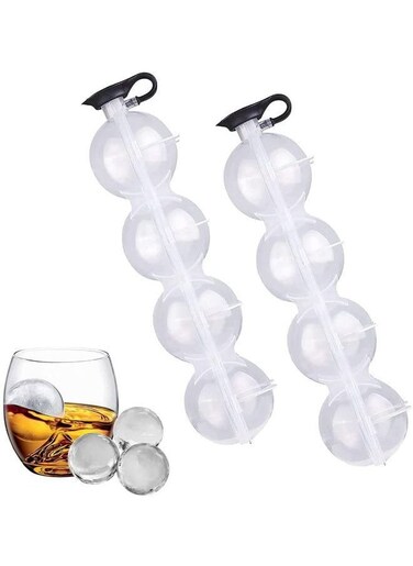EasyLife 2-Piece 4-Hole Sphere Ice Ball Maker