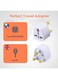 EasyLife 2 Pieces Universal Power Plug For UAE/KSA/UK/HK, 3 Pin Travel Adapter, Power Converter Socket For US/AU/JP/CN