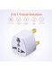 EasyLife 2 Pieces Universal Power Plug For UAE/KSA/UK/HK, 3 Pin Travel Adapter, Power Converter Socket For US/AU/JP/CN