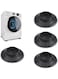 EasyLife 4 Pieces Washing Machine Vibration Feet Pads Rubber Foot Base Mat, Vibration Dampers Shock Absorber For Tumble Washer Dryer Home Appliances Furniture Bottom Stability