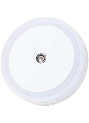 EasyLife LED-Wall Night Round Light (Plug-In), Smart Dusk To Dawn Sensor, Automatic Night Lights, Suitable For Bedroom, Bathroom, Toilet, Stairs, Kitchen And hallway-UK Plug