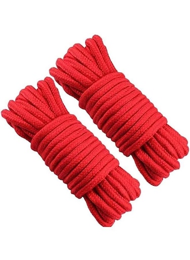 Generic 2 Roll 10M Soft Cotton Rope Natural Durable Long Cotton Rope For Crafts Wall Hangings Plant Hangers Knotting