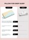 Generic Memory Foam Pillow With Cooling Cover Soft Breathable Flat Thin Toddler Pillow For Kids
