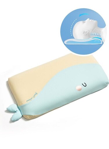 Generic Memory Foam Pillow With Cooling Cover Soft Breathable Flat Thin Toddler Pillow For Kids