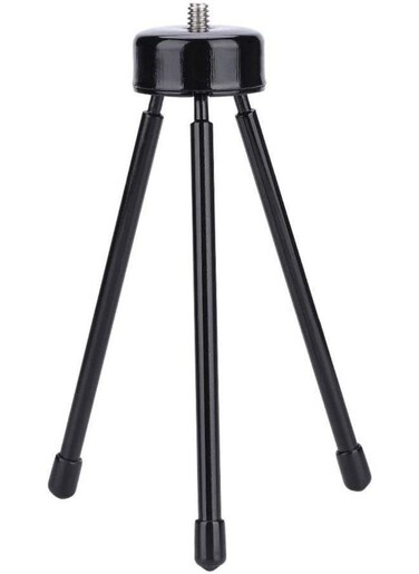 Generic Collapsible Metal Tripod, Lightweight Photo Selfie Desktop Tabletop Table Tripod
