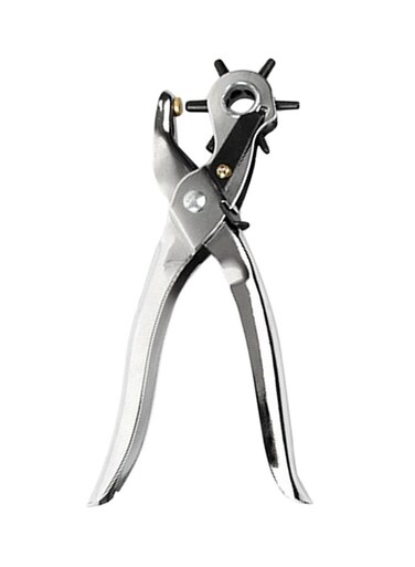Generic Leather Hole Puncher Silver 21.5x8.5x2cm