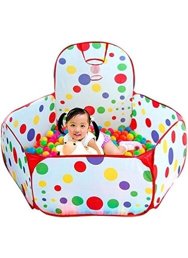 Generic Foldable Kid's Safe Polka Dot Hexagon Ball Pool Indoor Play Tent
