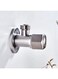 Generic SUS 304 Stainless Steel Angle Valve 1/2 Nickel Brushed Faucet Fitting Angle Globe Valve