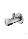 Generic SUS 304 Stainless Steel Angle Valve 1/2 Nickel Brushed Faucet Fitting Angle Globe Valve