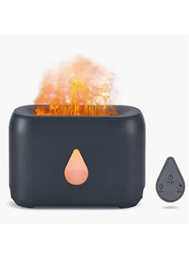Generic 3 In 1 Flame Aroma Air Diffuser With Remote For Home