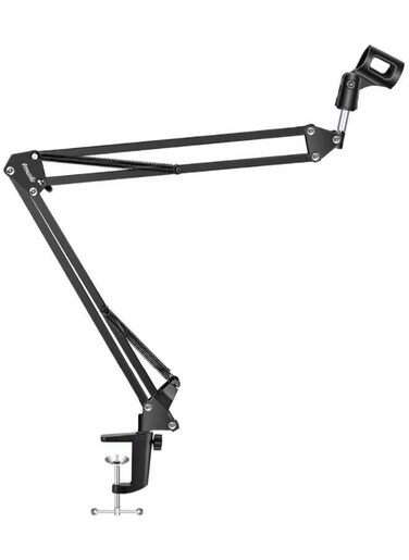 Generic Adjustable Microphone Arm With Mic Clip Holder And Table Clamp