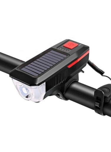 Generic LED Bike Headlight 1200 Lumen USB Rechargeable Solar Energy