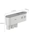 Generic Inverted Toothbrush Holder Double Automatic Toothpaste Squeezer Dispenser Storage Rack Bathroom Accessories With 3 Cups
